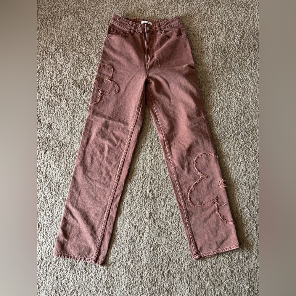 Women’s PacSun Flower Patch 90’s Boyfriend High Rise Jeans
